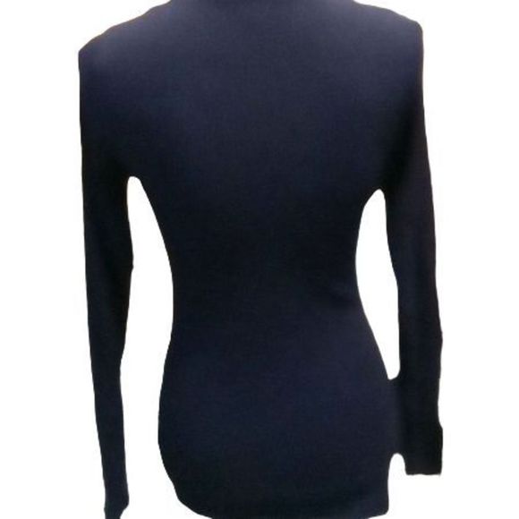 Bozzolo V-neck Black Long Sleeve Blouse Women's Size Small - Picture 4 of 5